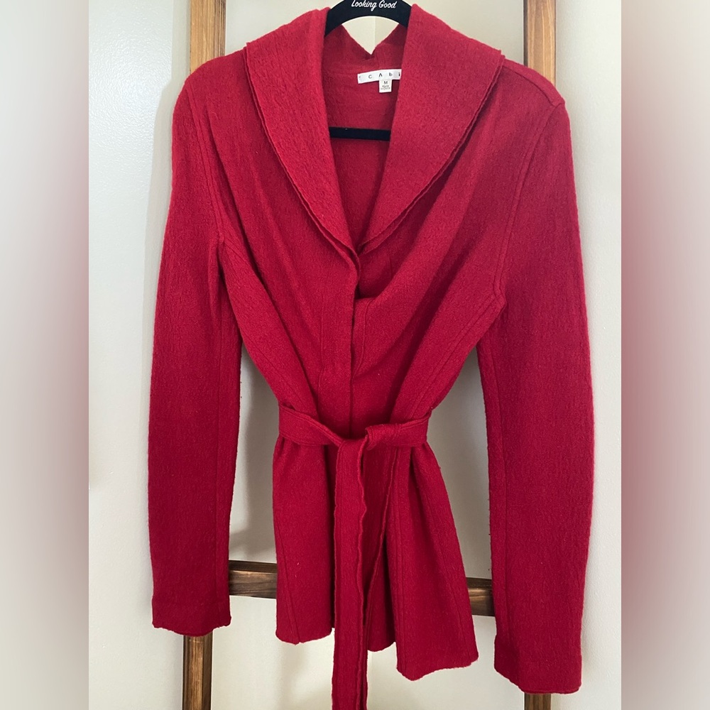 Merino wool sweater jacket by Cabo